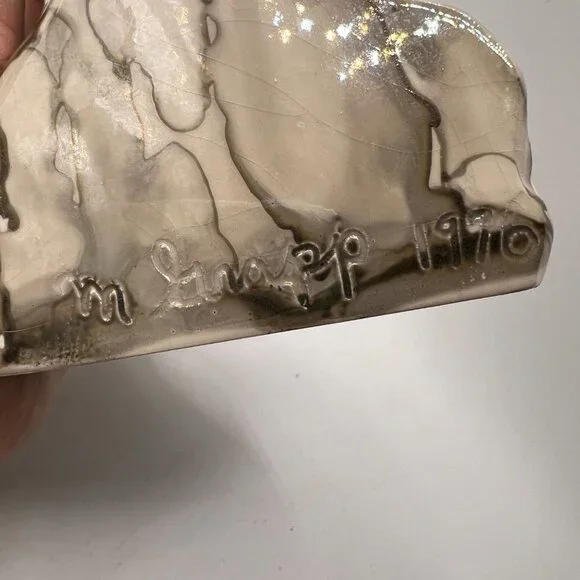 Handcrafted Homemade Hand Glazed Marble Horse Head Sculpture- Home Decor- Table - Picture 6 of 10